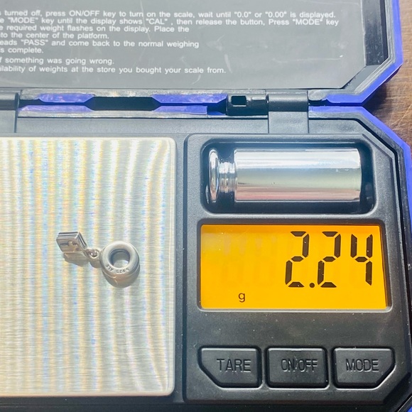 EUC Pandora 790409 Sterling Silver Bible Dangle Bead w/ 14k Yellow Gold Cross - Picture 10 of 10